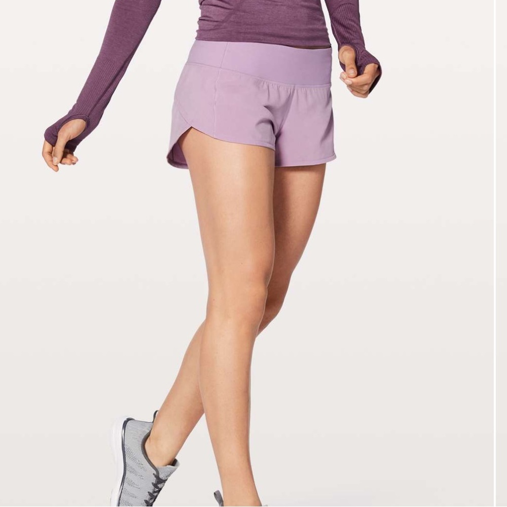 lululemon athletica Lavender Athletic Shorts